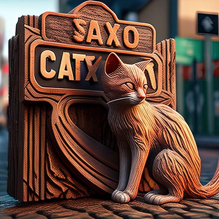 3D model Stray Cat Crossing game (STL)
